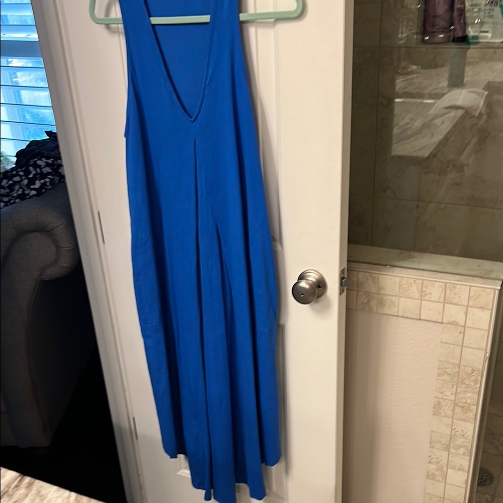 Blue Sleeveless Dress